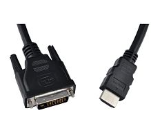 Кабель Perfeo D8001 HDMI (m)-DVI-D (m) 2.0м черный (1/20)