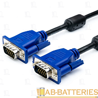 Кабель Atcom AT9151 VGA (m)-VGA (m) 20.0м ПВХ стаб.напр. черный синий в пакете (1/15)