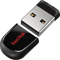 Флеш-накопитель SanDisk Cruzer Fit CZ33 64GB USB2.0 пластик черный