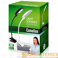 Светильник настольный Camelion KD-832 13W 230V IP20 прищепка сенс. белый (1/12)