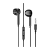 Наушники вставные HOCO M101 с микр. черный (1/144/864)