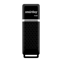 Флеш-накопитель Smartbuy Quartz 16GB USB2.0 пластик черный 