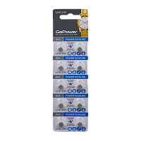 Батарейка GoPower G4/LR626/LR66/377A/177 BL10 Alkaline 1.5V (10/100/3600)
