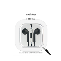 Наушники вставные Smartbuy i-THREE с микр. черный 