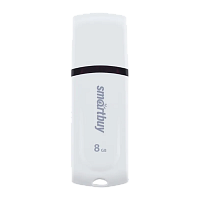 Флеш-накопитель Smartbuy Paean 8GB USB2.0 пластик белый