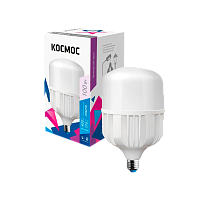 Лампа светодиодная Космос HW E27/E40 100W 6500К 200-240V цилиндр матовая (1/10/80)