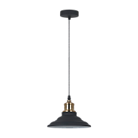 Светильник потолочный Camelion PL-600 LOFT 40W 230V E27 IP20 подвес черный медный (1/10)