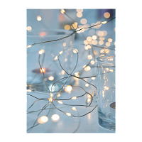 Гирлянда Космос Нить 300LED 30+5м возможность соединения до 3 шт белый теплый (1/24)