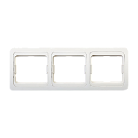 Рамка Smartbuy 3-местная горизонтальная белая "Марс"