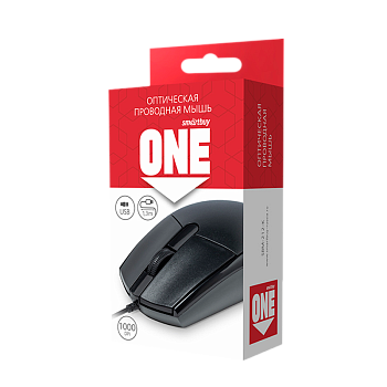 Мышь проводная Smartbuy 212 ONE классическая USB черный (1/100) 