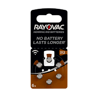 Батарейка Rayovac ACOUSTIC ZA312 BL6 Zinc Air 1.45V 0%Hg (6/60/600)