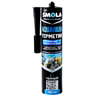 Герметик SMOLA Aquarium 280мл силиконовый для пресной и морской воды черный (1/12) 