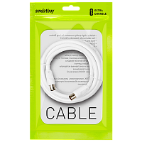 Кабель Smartbuy K-TV233-60 TV (m)-TV (f) 3м силикон серый (1/60)