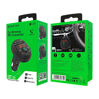 FM-трансмиттер Borofone BC26 2USB microSD bluetooth 4.2 черный (1/30/120) 