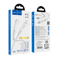 Кабель HOCO X56 Lightning (m)-Type-C (m) 1м 3.0A 20W нейлон белый (1/22/220)