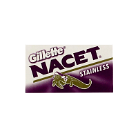 Лезвия Gillette Stainless NACET двустронние 5шт в упаковке, цена за 1 лезвие (5/100/1200)