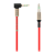 Кабель AUX Smartbuy Jack 3.5mm (m)-Jack 3.5mm (m) 1.0м угловой красный