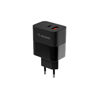 Сетевое З/У Космос 1USB/Type-C 30W QC3.0 / PD3 черный (1/40/80) 