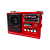 Радиоприемник Waxiba XB-701ВТ пластик microSD USB/Jack3.5 красный (1/40)