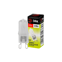 Лампа галогенная ЭРА JCD G9 60W 3000К 230V капсула матовая (1/100/1000)