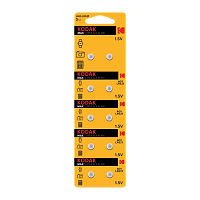 Батарейка Kodak G0/LR521/LR63/LR50/379A/179 BL10 Alkaline 1.5V (10/100/1000)
