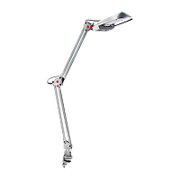 Светильник настольный Camelion KD-017C 11W 230V 2G7 струбцина +лампа серебряный (1/6)