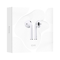 Наушники вставные HOCO ES49 bluetooth 5.0 с микр. белый (1/21/126) 