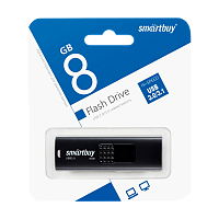 Флеш-накопитель Smartbuy Fashion 8GB USB3.1 пластик черный