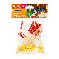 Декоративные пики "ТОРЖЕСТВО", бамбук, 120 мм, 30 шт. в упаковке, PATERRA (1/50)