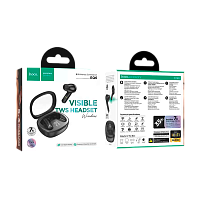 Наушники внутриканальные HOCO EQ6 bluetooth 5.3 с микр. черный (1/14/140) 