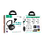 Наушники внутриканальные HOCO EQ6 bluetooth 5.3 с микр. черный
