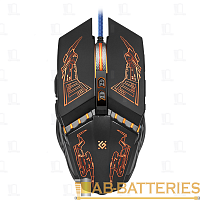 Мышь проводная Defender GM-430L Halo игровая USB черный (1/40) 
