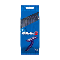 Бритва одноразовая Gillette 2 лезвия 5шт. (1/24)