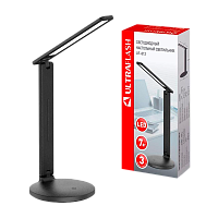 Светильник настольный Ultraflash UF-812 7W 230V на основании 3 ур.ярк. черный (1/40)