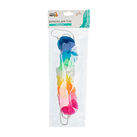 Мочалка для тела Рыжий кот "Радуга" нейлон разноцветный (1/30/300)