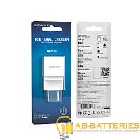 Сетевое З/У Borofone BA19A 1USB 1.0A с кабелем microUSB белый (1/65/260)