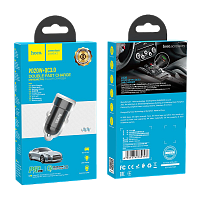 Автомобильное З/У HOCO Z32B 1USB/Type-C 4.0A 20W QC3.0 черный (1/14/140)