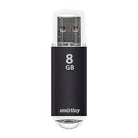 Флеш-накопитель Smartbuy V-Cut 8GB USB2.0 пластик черный 