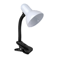 Светильник настольный Camelion KD-320 60W 230V E27 прищепка белый (1/12)