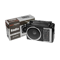 Радиоприемник MRM-Power MR-609AC пластик Jack3.5 черный (1/40) 