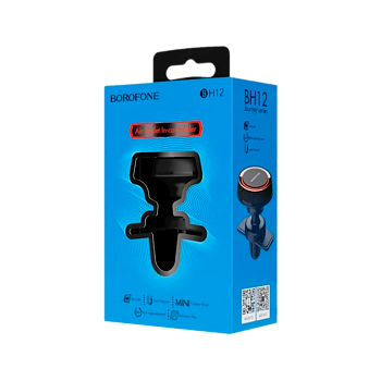 Держатель автомобильный Borofone BH12 в воздуховод магнит черный красный (1/120)