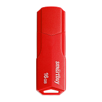 Флеш-накопитель Smartbuy Clue 16GB USB2.0 пластик красный