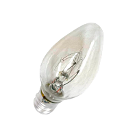 Лампа накаливания Oshan Е12 10W 220-240V свеча для холодильников прозрачная (1/50)