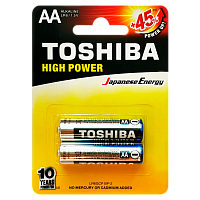 Батарейка Toshiba LR6 AA BL2 Alkaline 1.5V (2/24/288) 