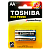 Батарейка Toshiba LR6 AA BL2 Alkaline 1.5V (2/24/288)