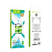 Кабель HOCO X83 USB (m)-Lightning (m) 1м 2.4A ПВХ белый (1/33/330)