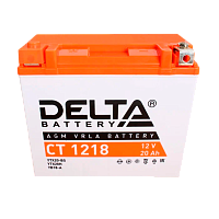 Аккумулятор для мототехники Delta CT 1218 12V 18Ah (1/4) 