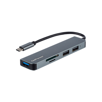 USB-Хаб GoPower GPH5-1 3USB/MicroSD/SD Type-C (m) USB3.0 (1/100) 