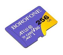 Карта памяти microSD Borofone 256GB Class10 A1 UHS-I (U3) 100 МБ/сек V30 (1/100)