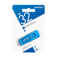 Флеш-накопитель Smartbuy Twist 32GB USB2.0 пластик синий